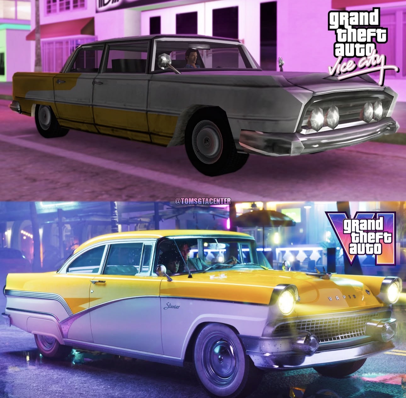 Cars Through The Eras — Vice City vs VI
