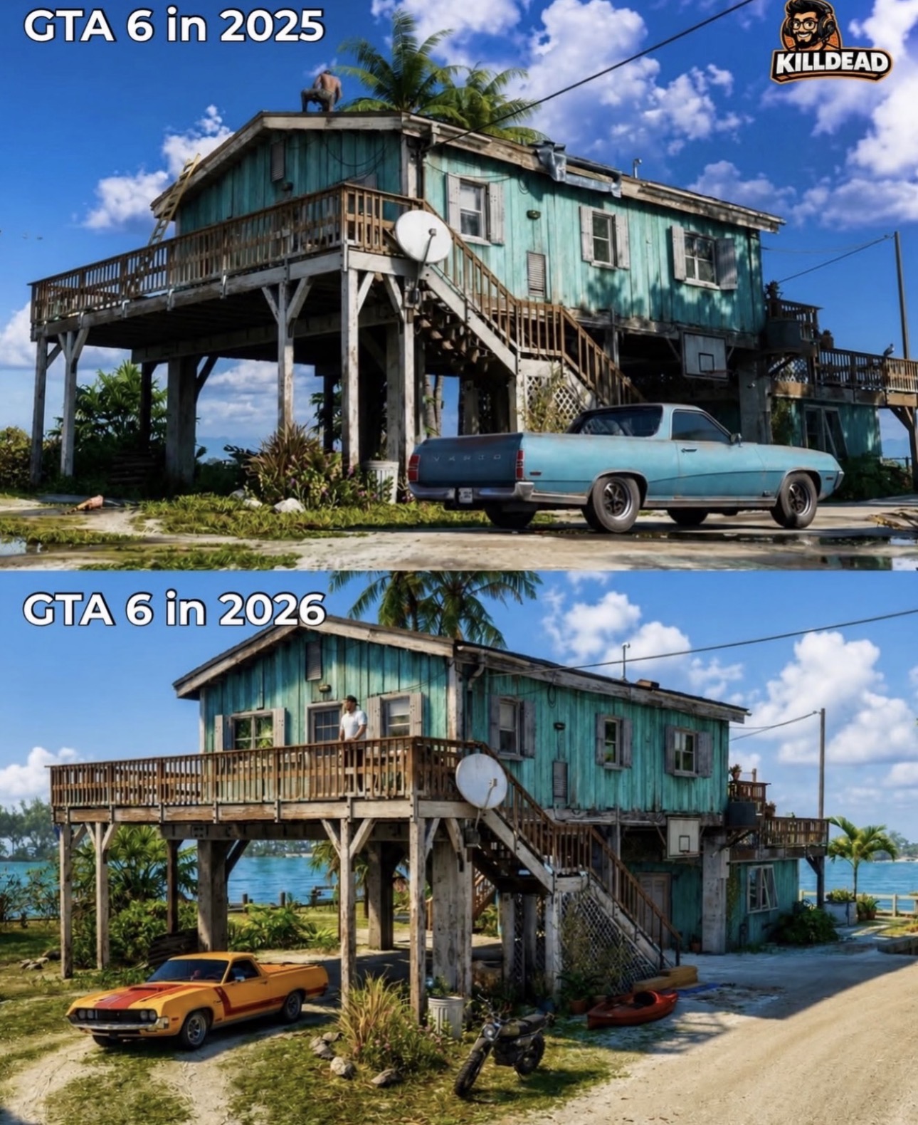 Stilt House — 2025 leak vs 2026 polish